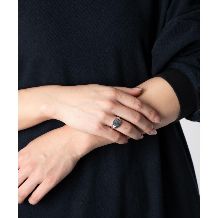 TOM WOOD（トムウッド） TOM WOOD KAY RING LARVIKITE ケイ