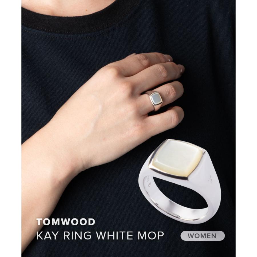 TOM WOOD（トムウッド） TOM WOOD KAY RING WHITE MOP ケイ