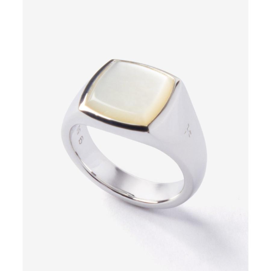 TOM WOOD（トムウッド） TOM WOOD KAY RING WHITE MOP ケイ