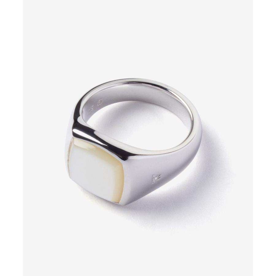 TOM WOOD（トムウッド） TOM WOOD KAY RING WHITE MOP ケイ