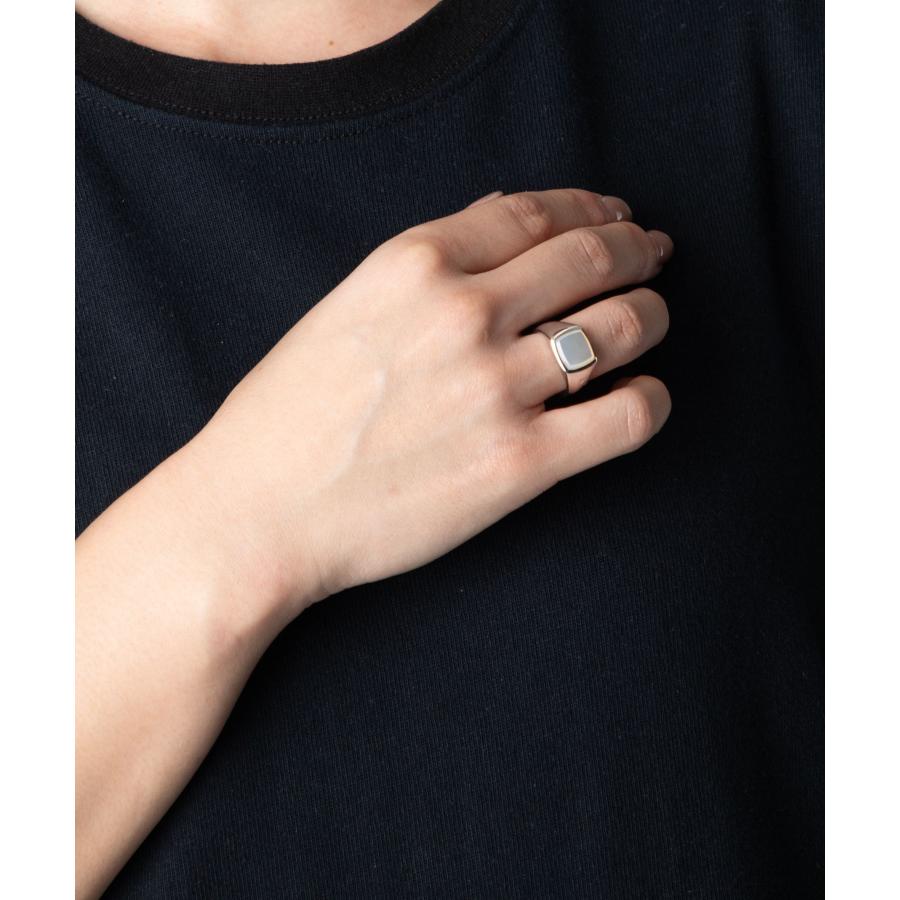 TOM WOOD（トムウッド） TOM WOOD KAY RING WHITE MOP ケイ