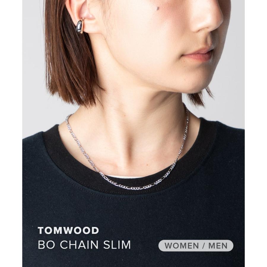 TOMWOODネックレス Bo Chain Slim シルバーブレスレットリング TOM WOOD（トムウッド） TOM WOOD BO CHAIN SLIM ボー チェーン スリム