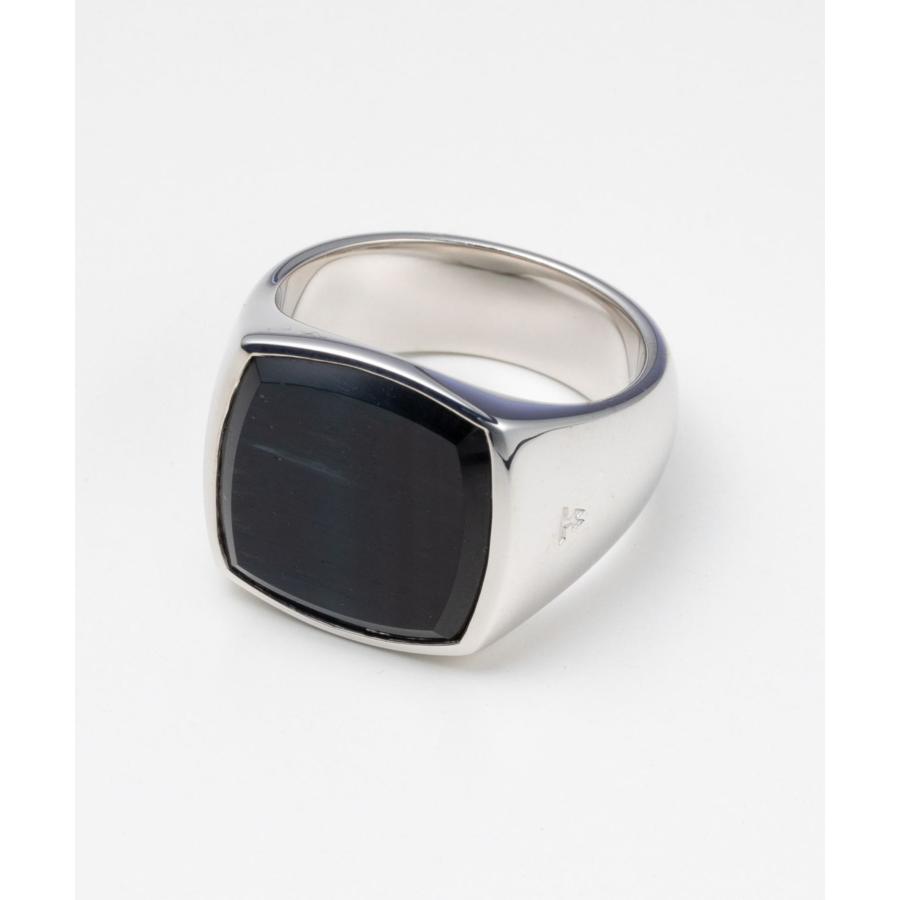 TOM WOOD トムウッド R74HQBHE01S925 リング Cushion Blue Howk