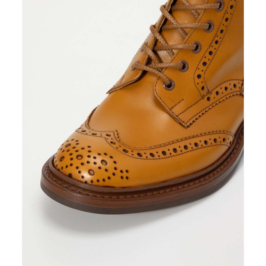 トリッカーズ Tricker's 5634 ブーツ STOW DAINITE SOLE LEATHER SOLE 5 FIT メンズ ストウ ダイナイトソール レザーソール フィッティング5 ウィングチップ｜u-stream｜16