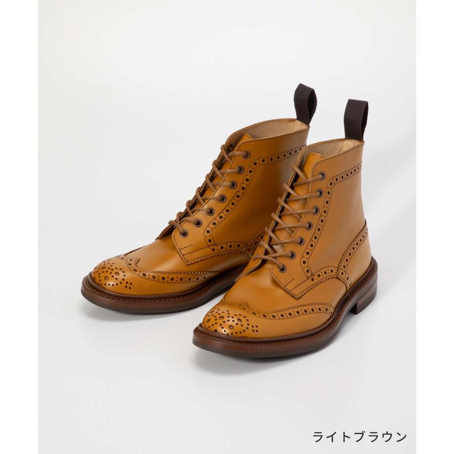 トリッカーズ Tricker's 5634 ブーツ STOW DAINITE SOLE LEATHER SOLE 5 FIT メンズ ストウ ダイナイトソール レザーソール フィッティング5 ウィングチップ｜u-stream｜07