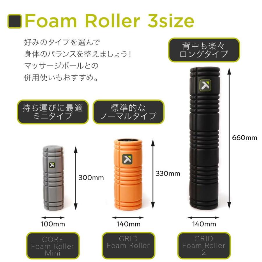 トリガーポイント　ロング　シックスパッド　フォームローラー 楽天市場】トリガーポイント TRIGGER POINT フォームローラー 2