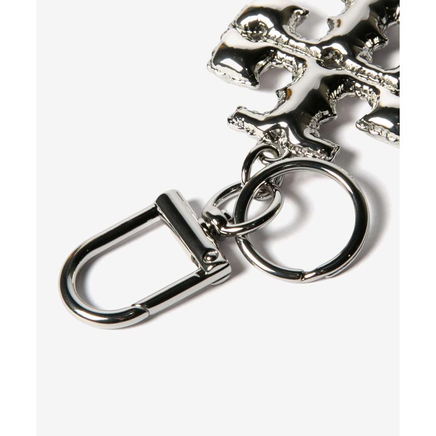【新品未使用】Tory Burch ナイロンキーリング TORY BURCH（トリーバーチ） TORY BURCH Kira Metal Puffed Up Logo