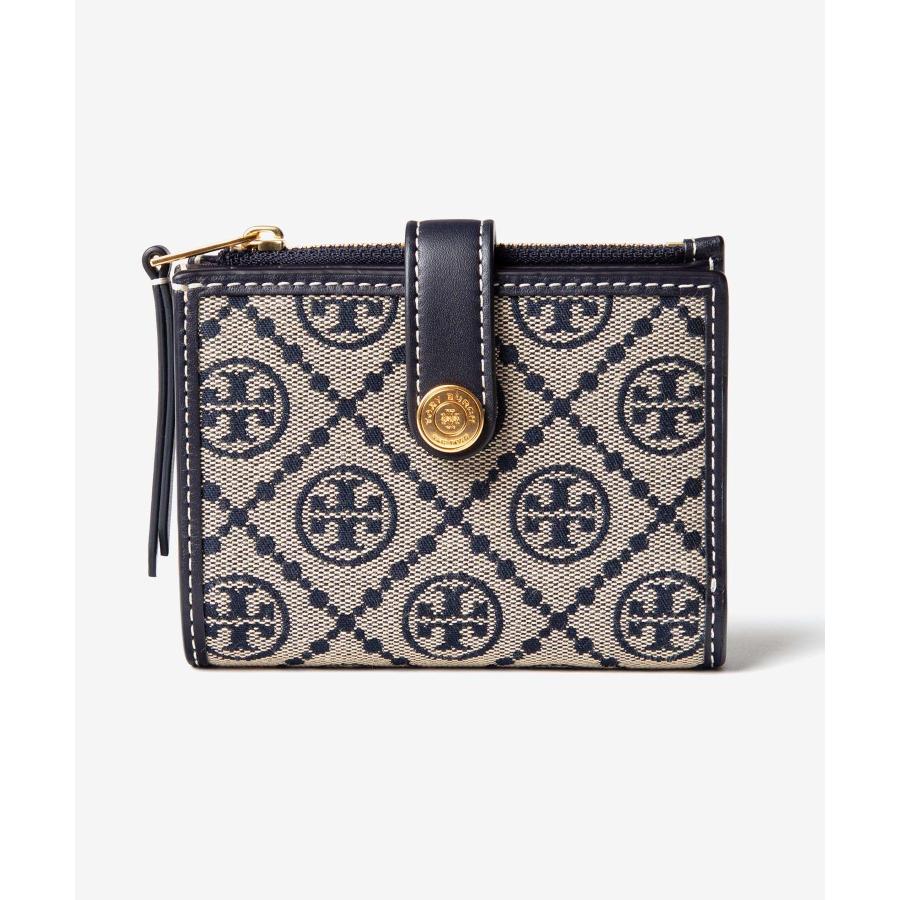 新品同様/未使用級　TORY BURCH 折り財布　Tロゴグラム　ゴールド TORY BURCH トリーバーチ 長財布 二つ折り 財布 Tory Burch T
