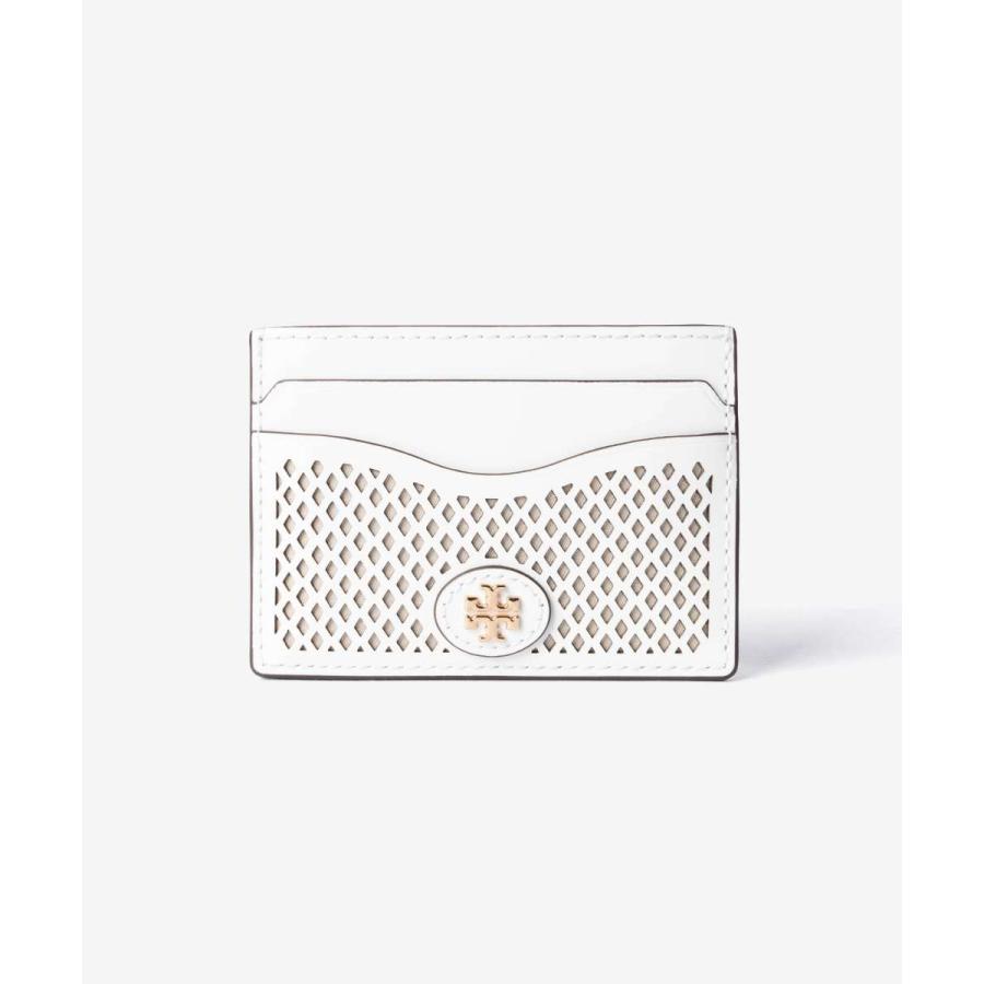 新品未使用 トリバーチ　カードケース　ホワイト 定価 19800円 TORY BURCH（トリーバーチ） TORY BURCH Emerson Perforated Color