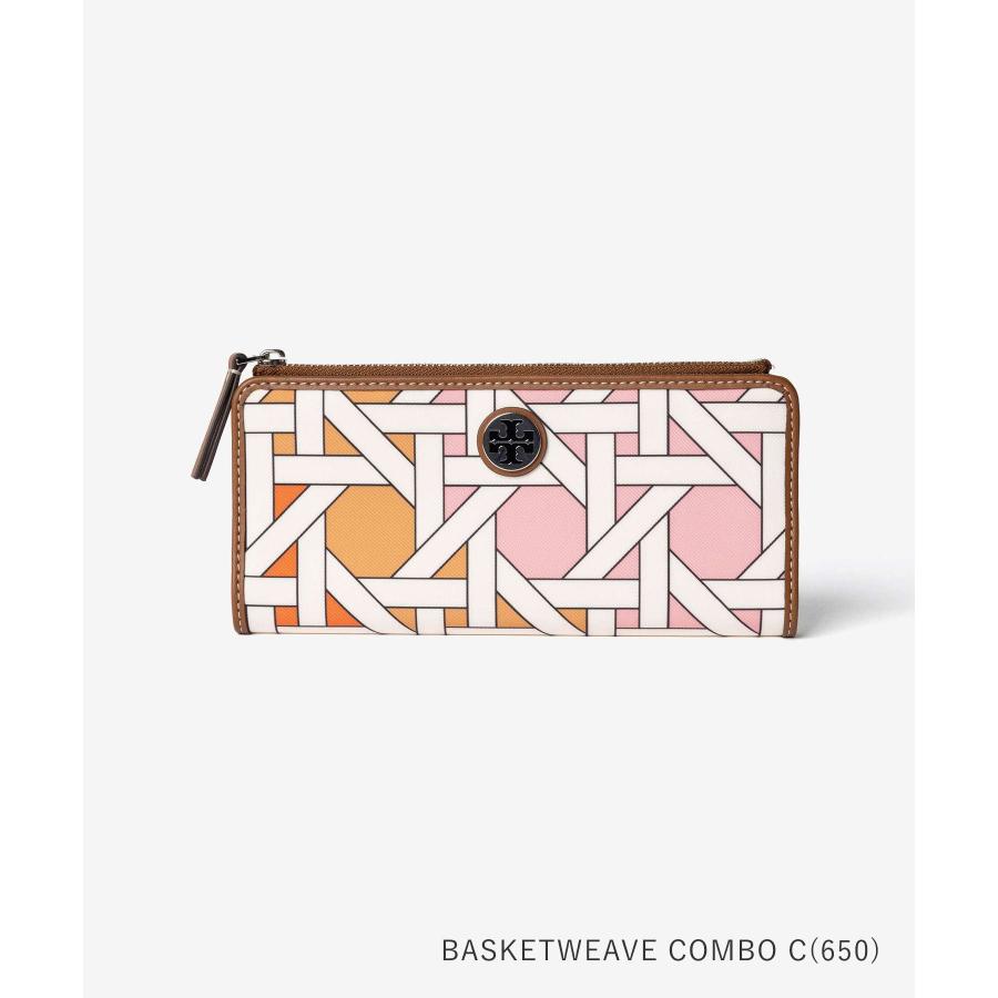 トリーバーチ TORY BURCH Basketweave Small Slim Envelope Wallet バスケットウィーブ スモール スリム エンベロープ ウォレット 175894 長財布 レディース | TORY BURCH | 04