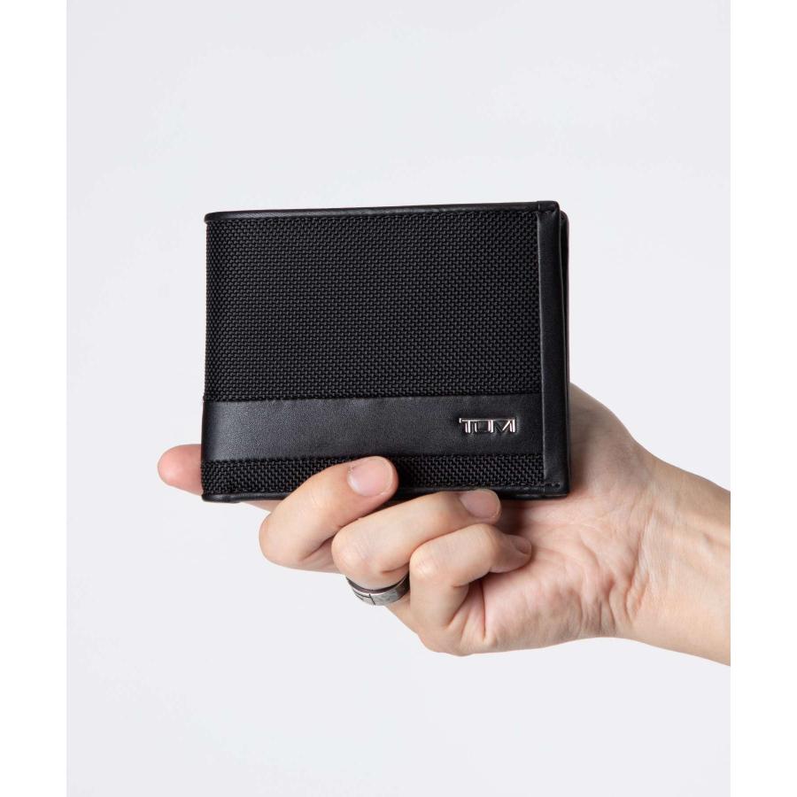 新品 未使用 TUMI トゥミ 二つ折り財布 ブラック 黒 銀 シルバー ロゴ TUMI 正規品2年保証 トゥミ 財布 二つ折り財布 ブランド ALPHA