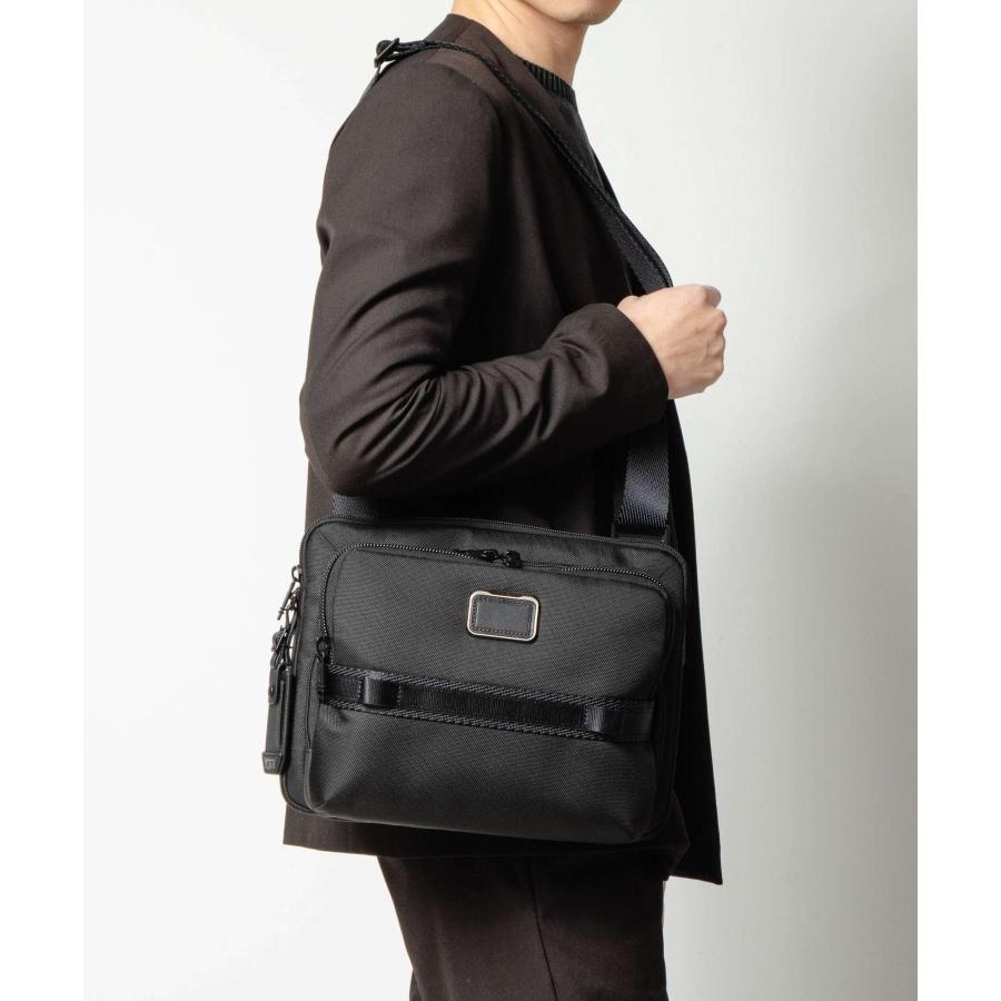 未使用級 TUMI Alpha Bravo キャンベル レザー ボディバッグ 黒 TUMI（トゥミ） 最大51%☆5/13限定 正規品5年保証 ボディバッグ メンズ