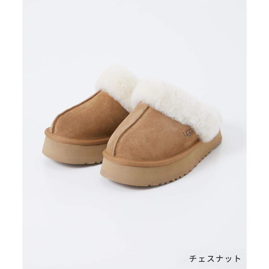 UGG Disquette Slipper Chestnut アグ 厚底サンダル UGG Disquette Chestnut Slide Slipper Sandal Women's US sizes