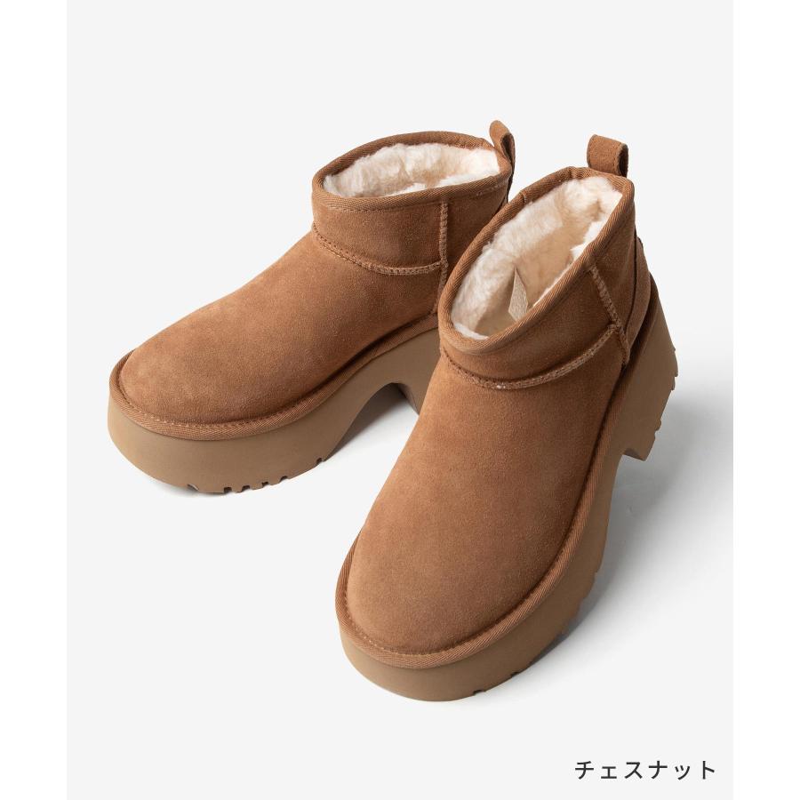 値下げ★未使用 UGG ムートンブーツ 25cm★ UGG（アグ） ムートンブーツ クラシック ウルトラ ミニ ニュー ハイツ