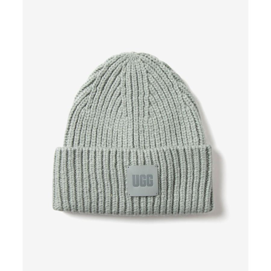 うさ→新品タグ付き！UGG ビーニー ニット帽／ライトグレー UGG（アグ） UGG CHUNKY RIB BEANIE チャンキー リブ ビーニー 20061