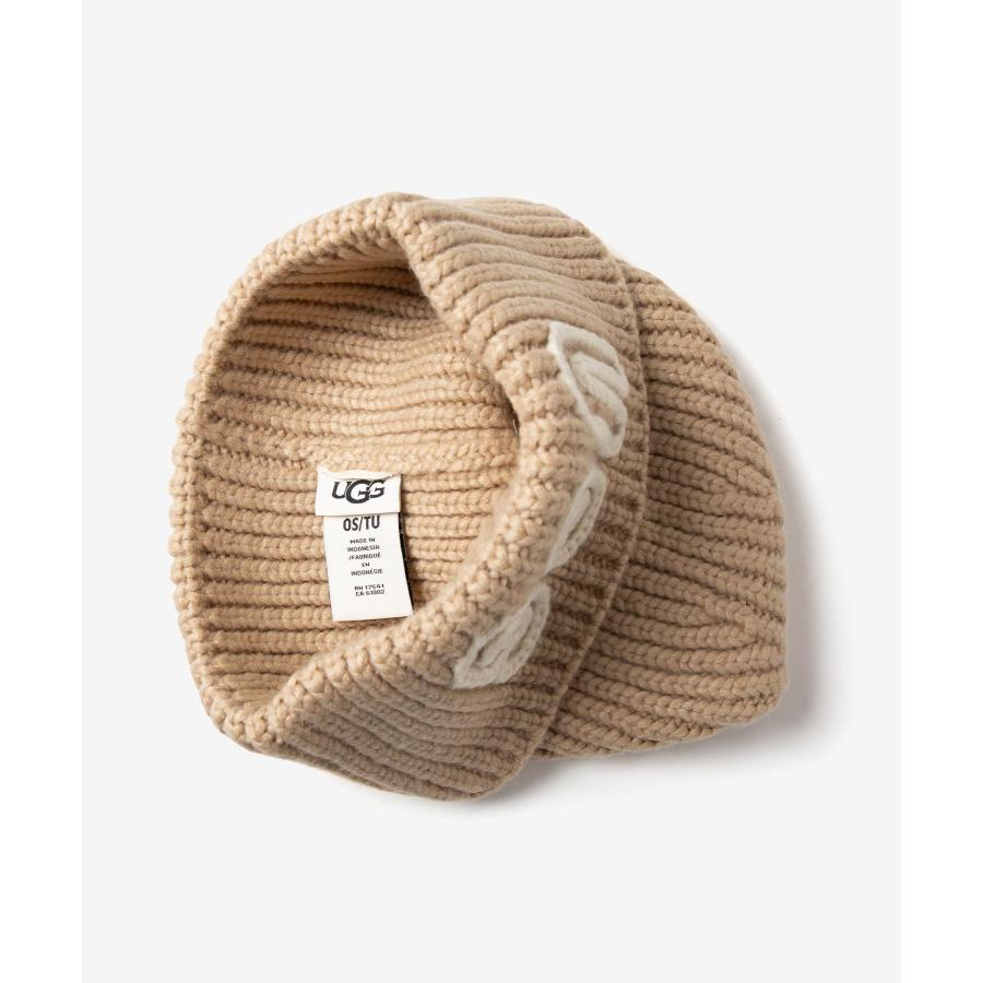 アグ UGG WOMEN'S CHUNKY CRAFTED RIB BEANIE チャンキー クラフテッド リブ ビーニー 102345 ニット帽 ビーニー帽 ロゴ レディース 帽子 爆買 | UGG | 17