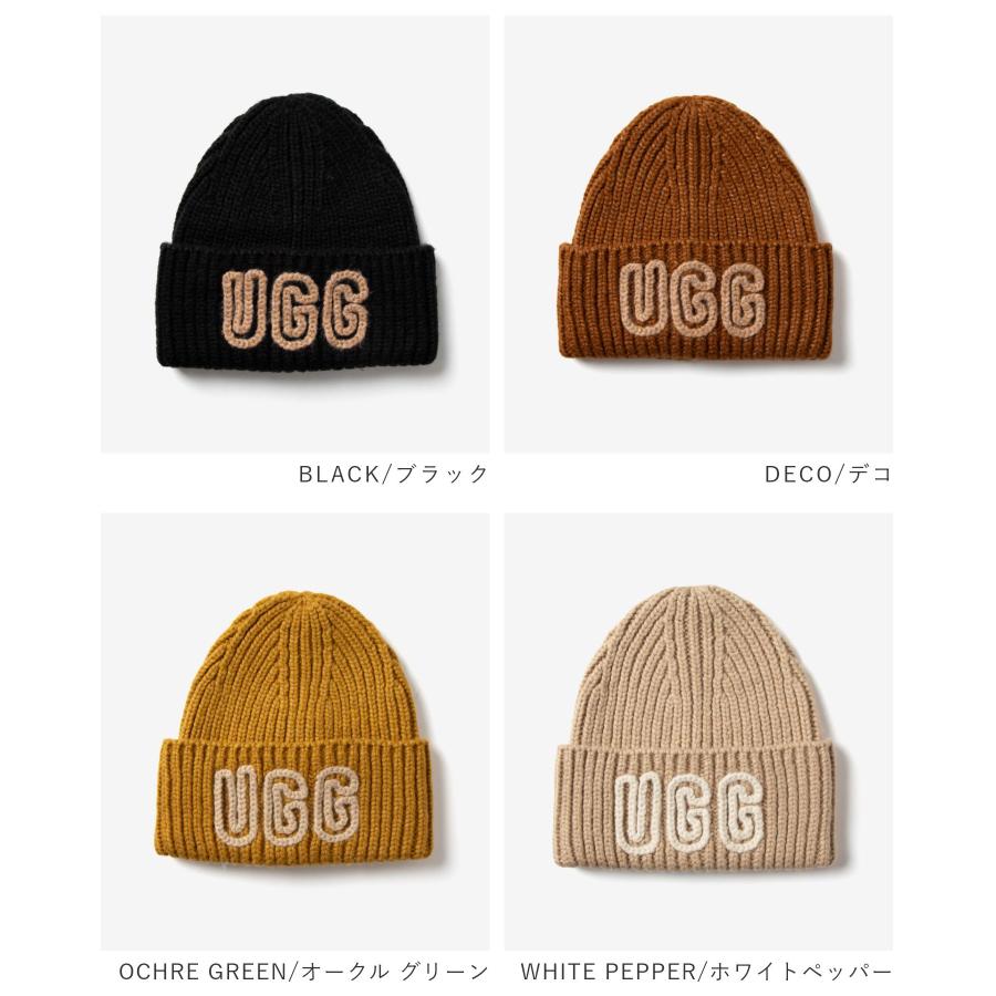 アグ UGG WOMEN'S CHUNKY CRAFTED RIB BEANIE チャンキー クラフテッド リブ ビーニー 102345 ニット帽 ビーニー帽 ロゴ レディース 帽子 爆買 | UGG | 01