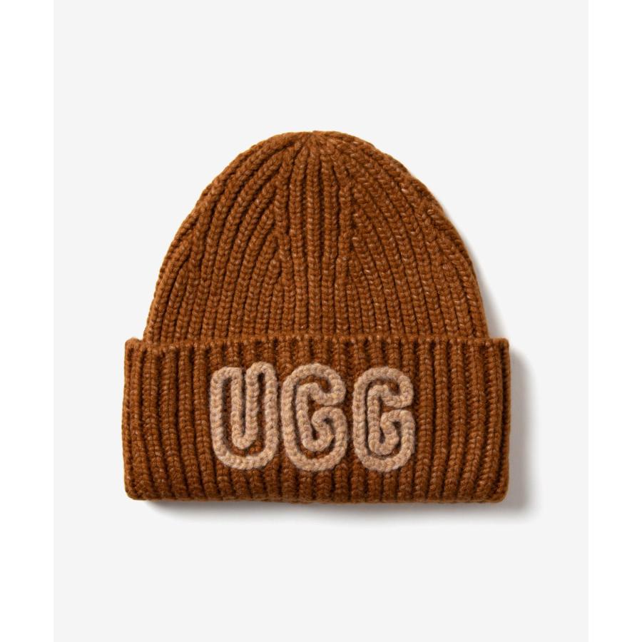 アグ UGG WOMEN'S CHUNKY CRAFTED RIB BEANIE チャンキー クラフテッド リブ ビーニー 102345 ニット帽 ビーニー帽 ロゴ レディース 帽子 爆買 | UGG | 08