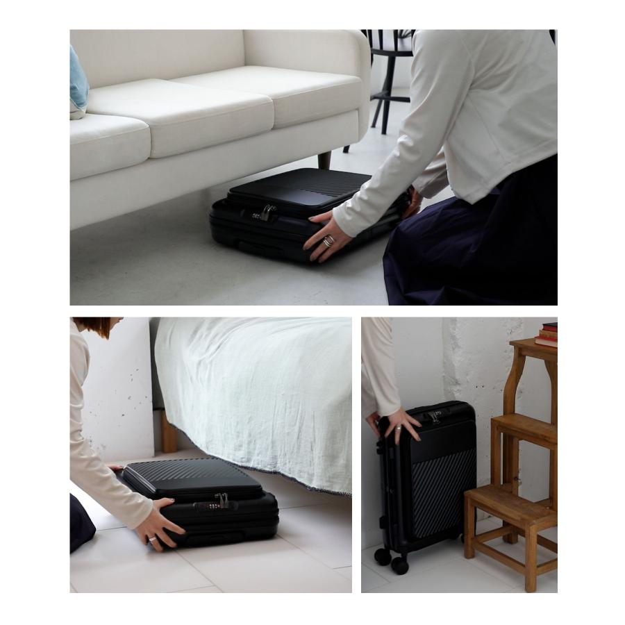 アンノウンアンドコー UNKNOWN＆Co. しまえるスーツケース フロントオープン 52L T04 ABS+PC キャリーバッグ スーツケース ユニセックス バッグ 爆買 | UNKNOWN＆Co. | 10