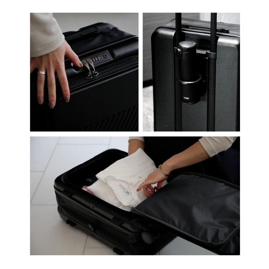 アンノウンアンドコー UNKNOWN＆Co. しまえるスーツケース フロントオープン 52L T04 ABS+PC キャリーバッグ スーツケース ユニセックス バッグ 爆買 | UNKNOWN＆Co. | 11
