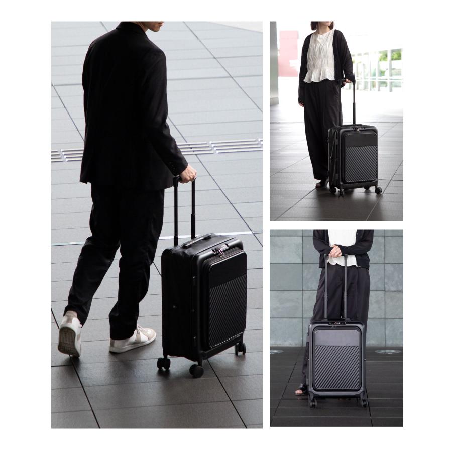 アンノウンアンドコー UNKNOWN＆Co. しまえるスーツケース フロントオープン 52L T04 ABS+PC キャリーバッグ スーツケース ユニセックス バッグ 爆買 | UNKNOWN＆Co. | 09