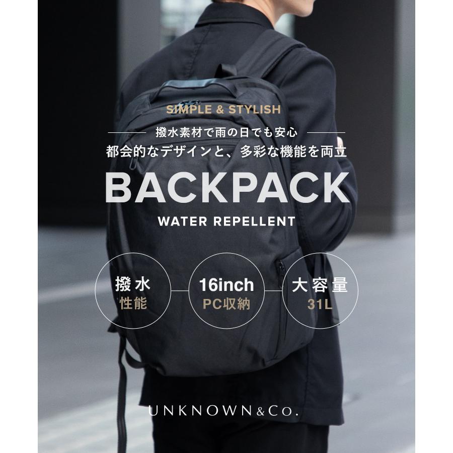 アンノウンアンドコー UNKNOWN＆Co. WATERPROOF ウォータープルーフ BACKPACK 31L 爆買 | UNKNOWN＆Co. | 01