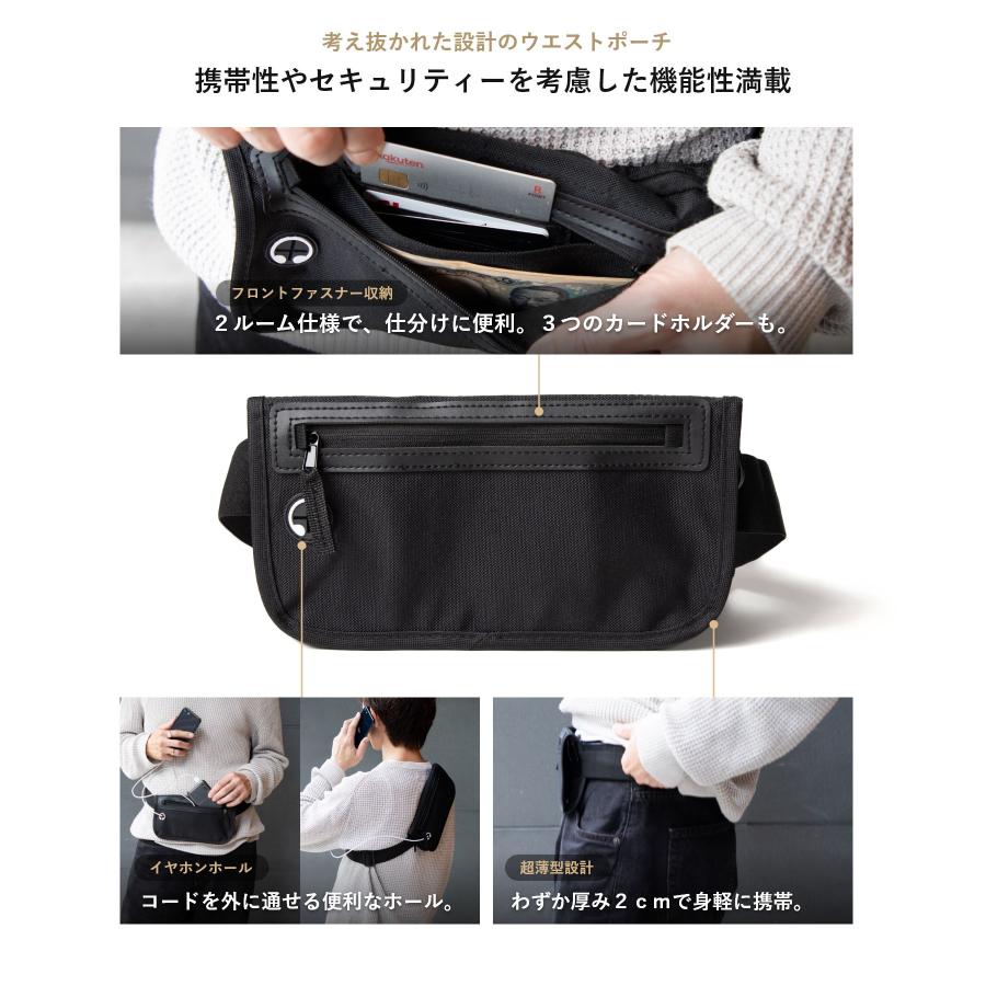 アンノウンアンドコー UNKNOWN＆Co. ウォータープルーフ 0.3L セキュリティポーチ スキミング防止 爆買 | UNKNOWN＆Co. | 03