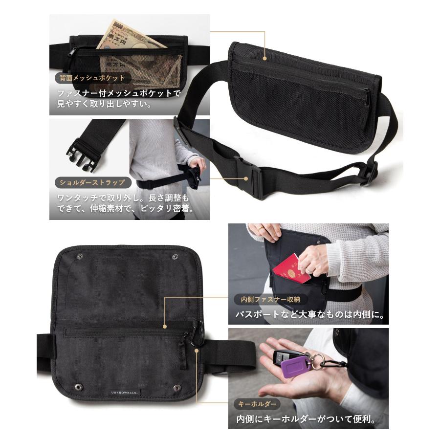 アンノウンアンドコー UNKNOWN＆Co. ウォータープルーフ 0.3L セキュリティポーチ スキミング防止 爆買 | UNKNOWN＆Co. | 04