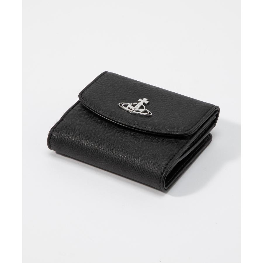 特価 新品 未使用 Vivienne Westwood 折財布 黒 型押し ヴィヴィアン ウエストウッド Vivienne Westwood Vivienne Westwood 三
