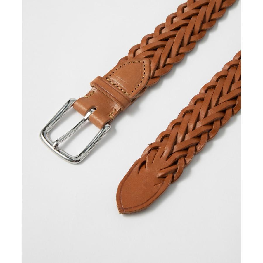 Whitehouse Cox P1127 メッシュレザーベルト 34インチ 濃茶 ホワイトハウスコックス メッシュベルト（Whitehouse Cox P1127