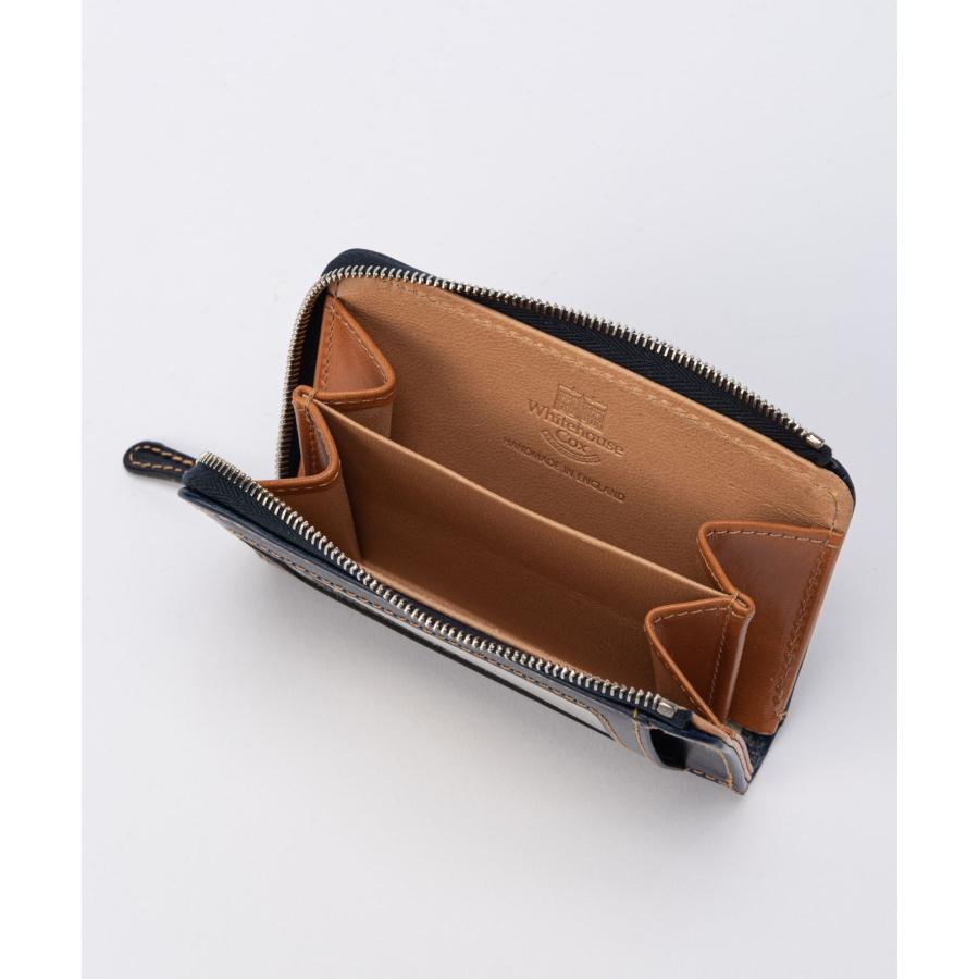 ホワイトハウスコックス　S-1957 Zip Wallet Tan Whitehouse Cox ホワイトハウスコックス 二つ折り財布 ジップ