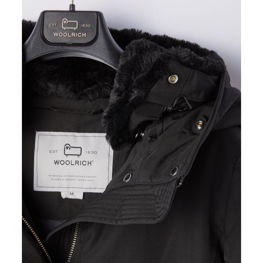 新品同様✨　ウールリッチ　ダウンジャケット　ブラック　レディース　現行　ボルダー WOOLRICH ウールリッチ ダウンジャケット BOULDER FAUX FUR