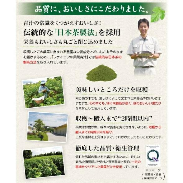 ファイテン 桑葉 青汁 難消化性デキストリンプラス 30包 水溶性食物繊維 DNJ 2箱お買い上げいただくと送料無料 ダイエット 減量 phiten 母の日｜u-turn01｜05