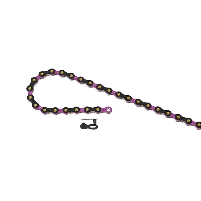 SUMC チェーン ピンクブラック 10～11s SUMC 11速 チェーン SX11SL ブラック/ピンク 14400436 シルバー/ライト