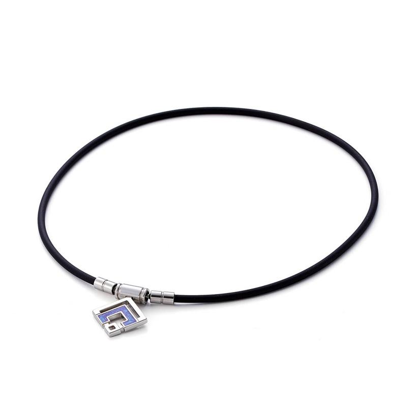 ColanTotte（コラントッテ） ネックレス TAO シルバーXブルーラメ