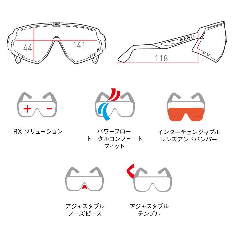 SALE RUDYPROJECT ルディープロジェクト defender ディフェンダー サングラス インパクトX ランニング マラソン サイクリング 自転車 快適 視界良好 通勤 通学_3