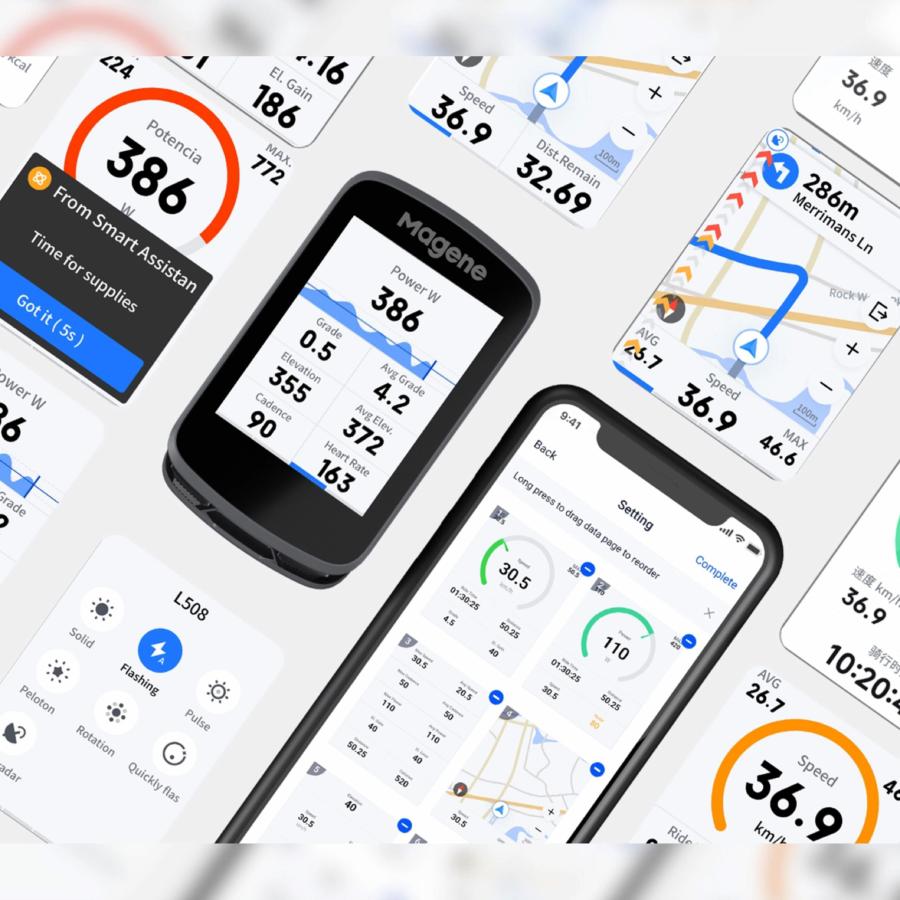 Magene マージーン C506 スマート GPS バイクコンピュータ NEWモデル