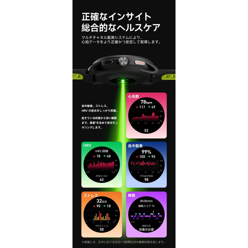 iGPSPORT アイジーピースポーツ VeRun スポーツウォッチ ランニング サイクリング 自転車の画像