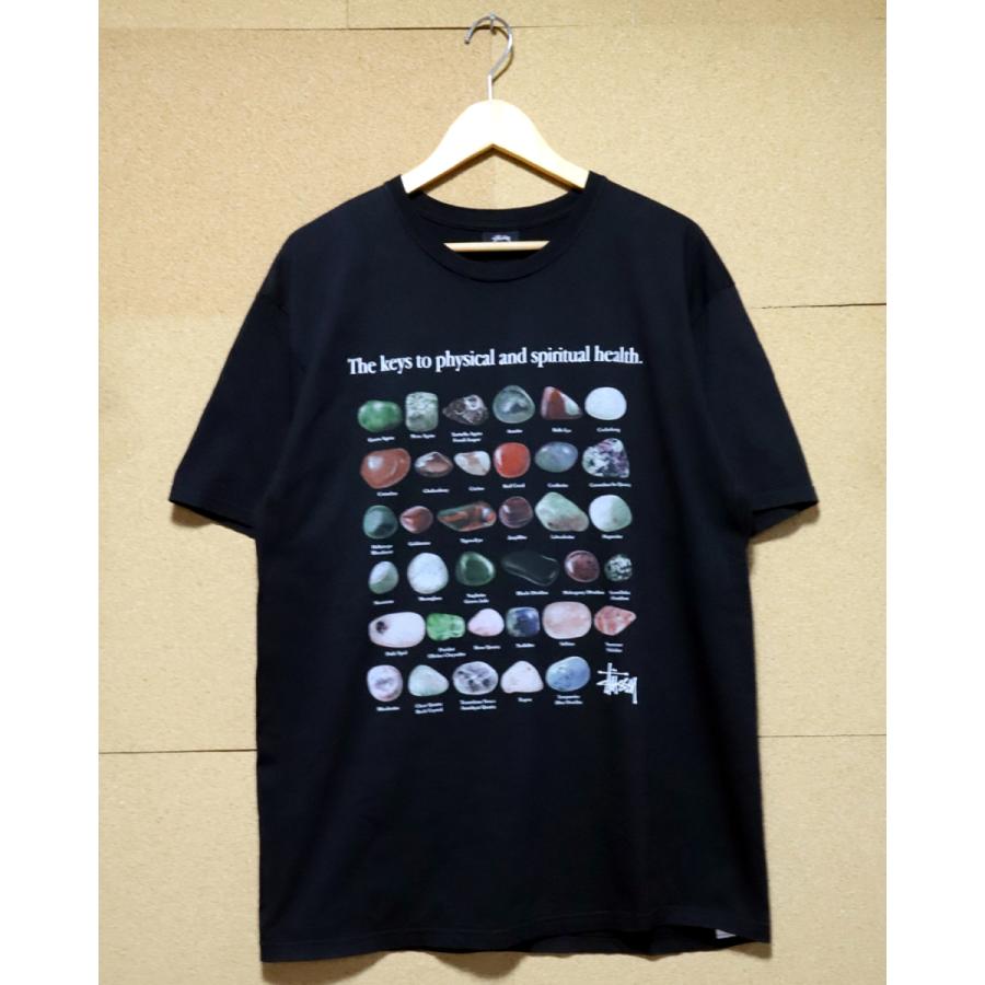 STUSSY ステューシー Stones Pigment Dyed Tee L BLK 丸胴 ストリート 