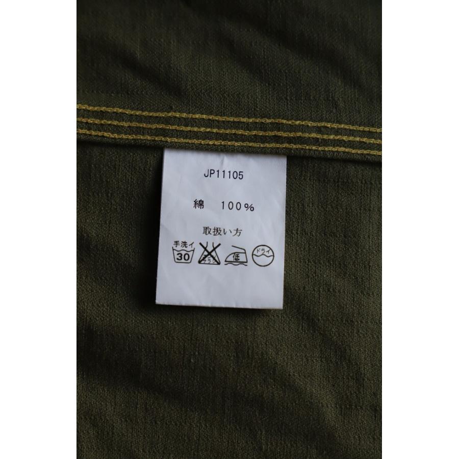 JELADO ジェラード Railroader Shirts M OLV MIDDLE PIRIOD COLLECTION マチ 空環 ヘリンボーン JP11105｜u-v-c-s-overlock｜03