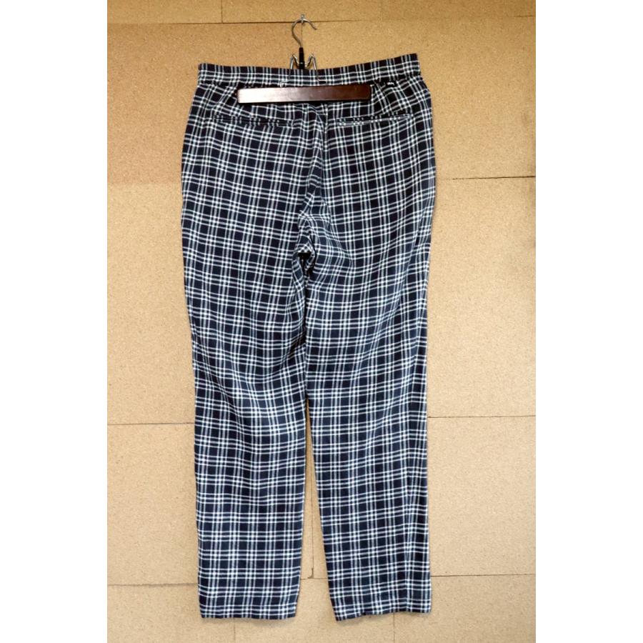 STUSSY ステューシー Plaid Linen Bryan Pant M NVY STU-116438