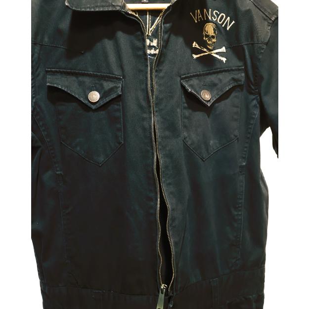 VANSON（バンソン） 刺繍入りALL IN ONE XL BLACK 使用感有 : U&V