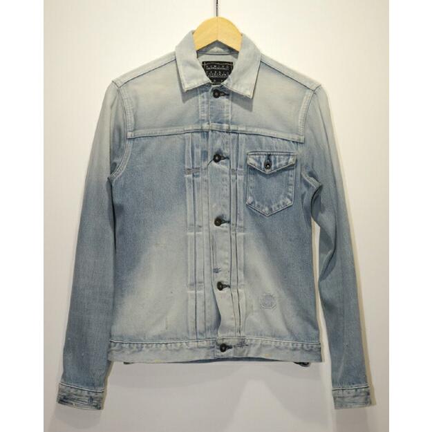 AL完売しました。 KURO GジャンCROW DENIM JACKET VINTAGE WASH