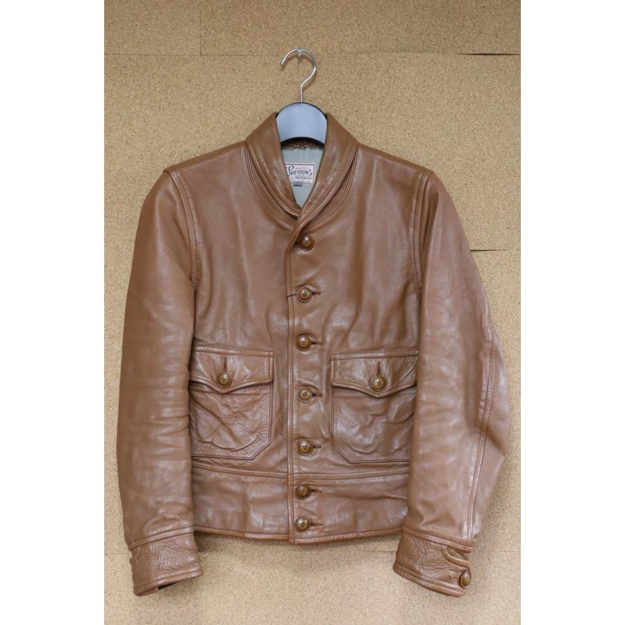 Pherrow S フェローズ コサックジャケット 36 馬革 アニリンサドル ヘチマ襟 色落ち有 Csj30 U V Clothing Store Overlock 通販 Yahoo ショッピング