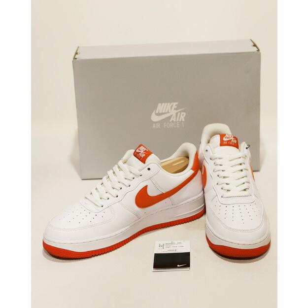 エア フォース 1 NIKE ナイキ AIR FORCE '07 27.5cm WHITE/TEAM ORANGE