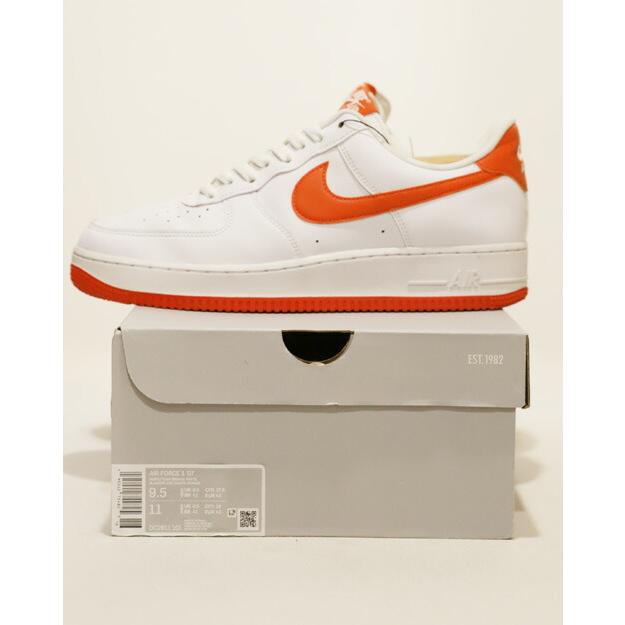 エア フォース 1 NIKE ナイキ AIR FORCE '07 27.5cm WHITE/TEAM ORANGE