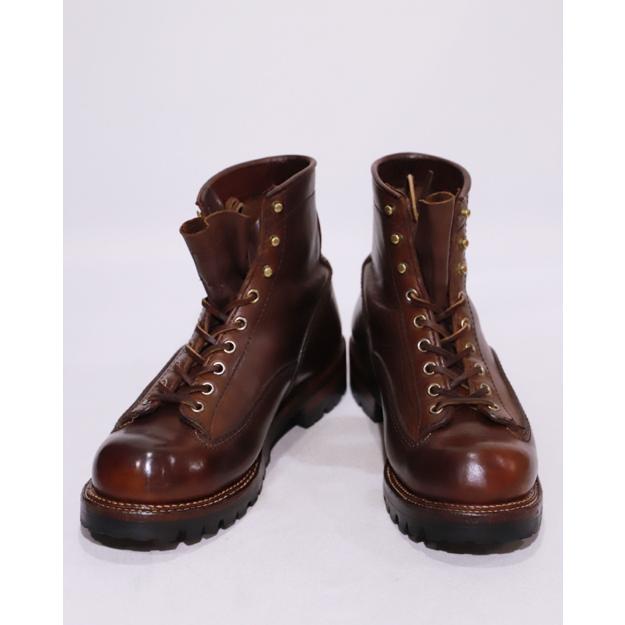 LONE WOLF BOOTS / LOGGER/レースアップブーツ/US8.5/ブラウン/LW00125// LONE WOLF BOOTS ロンウルフブーツ LOGGER US8.5 BROWN 使用感有