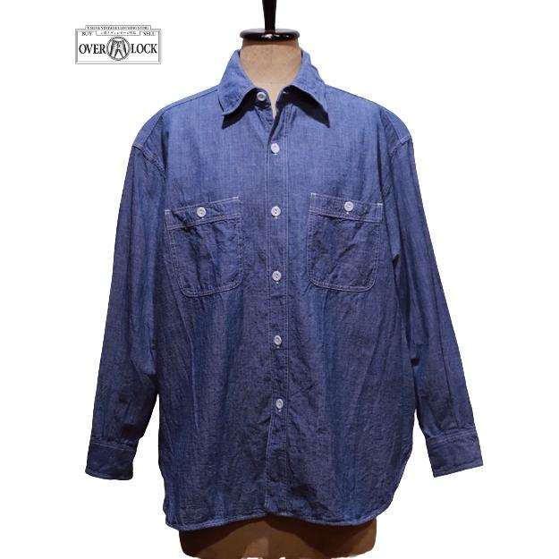 BEAMS BOY x BUZZ RICKSON’S ビームスボーイxバズリクソンズ 別注シャンブレーロングスリーブシャツONE SIZE BLUE 13-11-1253-086