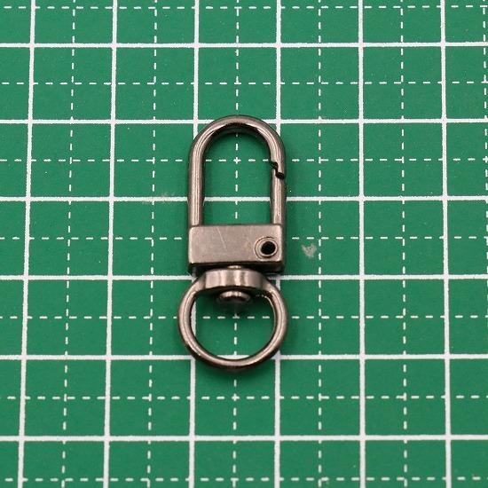 ナスカン ワンタッチ式 10個 全5色 キーホルダー金具 回転 フック