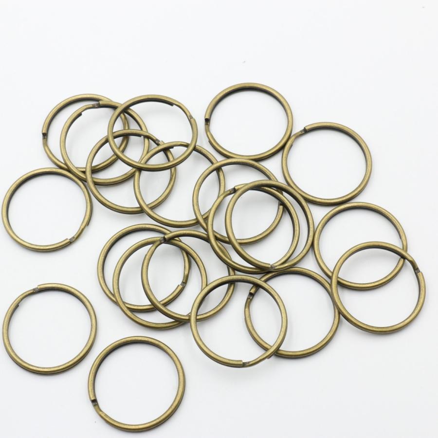 二重丸カン 二重リング 丸カン 外径30mm 20個セット 全5色